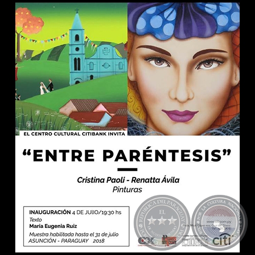 ENTRE PARNTESIS - Artistas: Cristina Paoli y Renatta vila - Mircoles, 04 de Julio de 2018